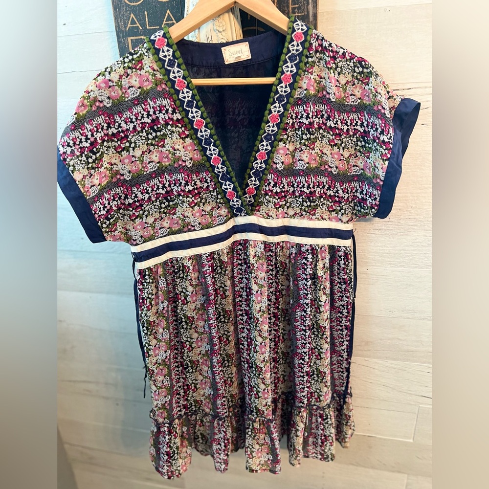 Sweet by Miss Me Navy with Coral Accents